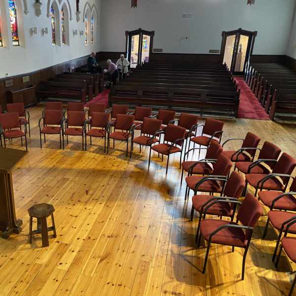 Seating in the round in Stonnington Community Uniting Church